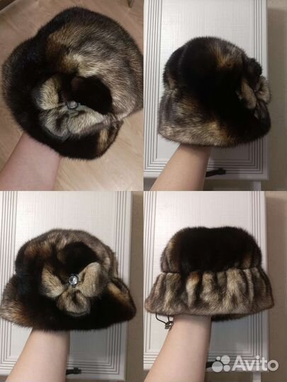 Шапка норковая женская