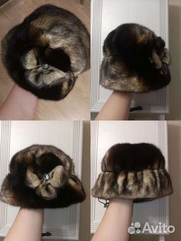 Шапка норковая женская