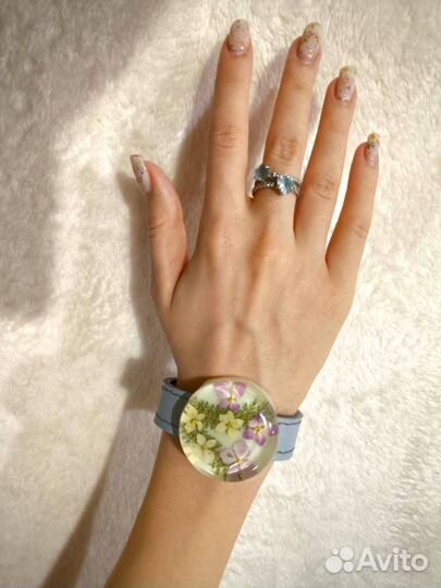 Браслет с гортензией