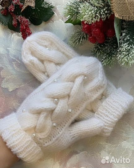 Варежки и митенки вязаные