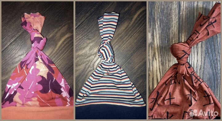 Лёгенькие шапки-колпаки 3 шт