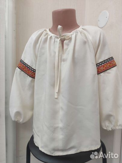 Рубашка в народном стиле для девочки