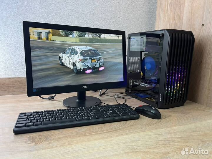 Игровой бюджетный компьютер с RX550 4гб