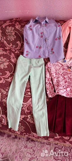 Костюм, лосины, юбка, блузка