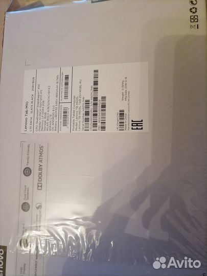 Планшет lenovo tab М10 10 дюймовый HD