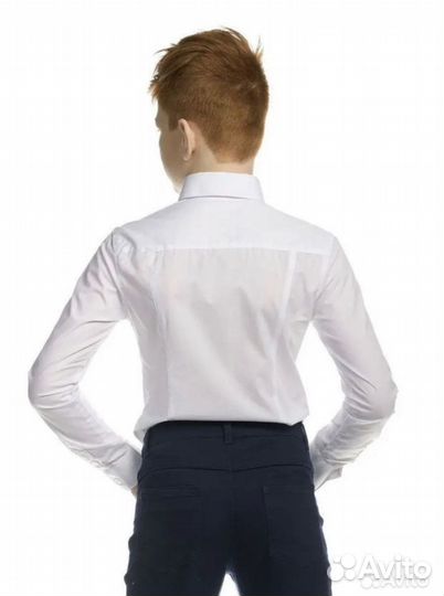 Рубашка белая для мальчика 140-146