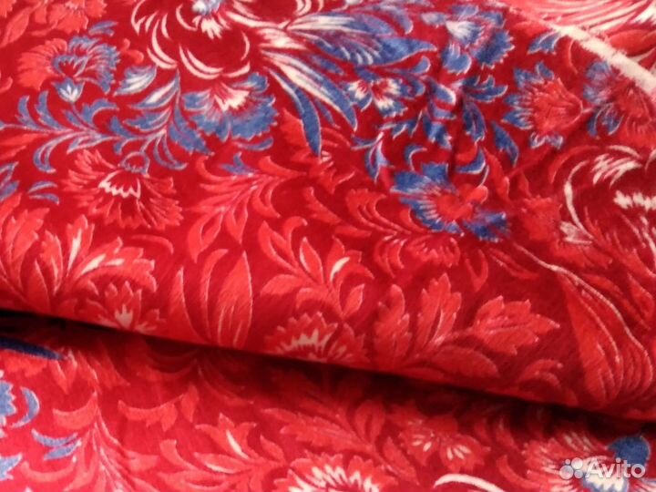 Отрез ткани фланель шелковистая СССР