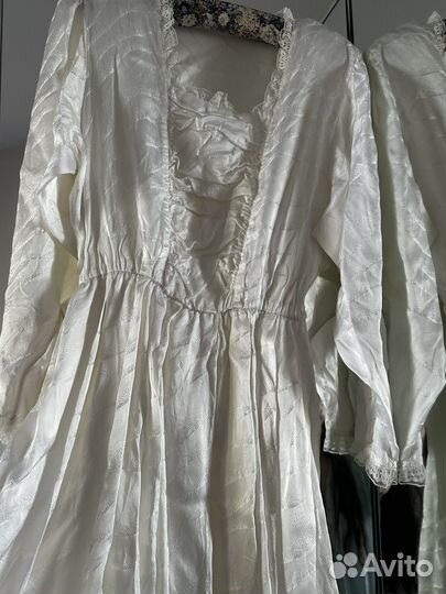 Винтажное шелковое платье