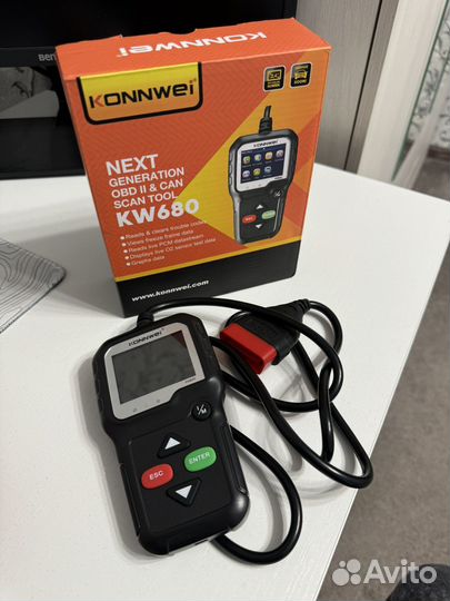 Автомобильный сканер OBD2 Konnwei KW680