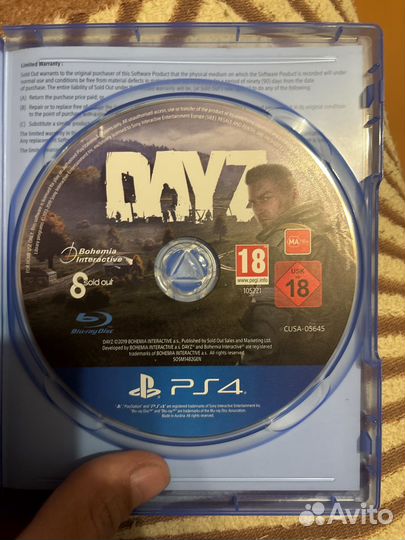 Dayz ps4 диск