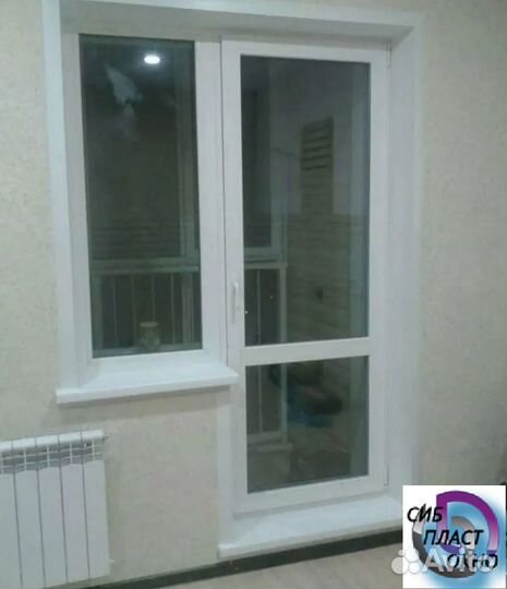 Балконный блок пвх 1400*2100 под ключ