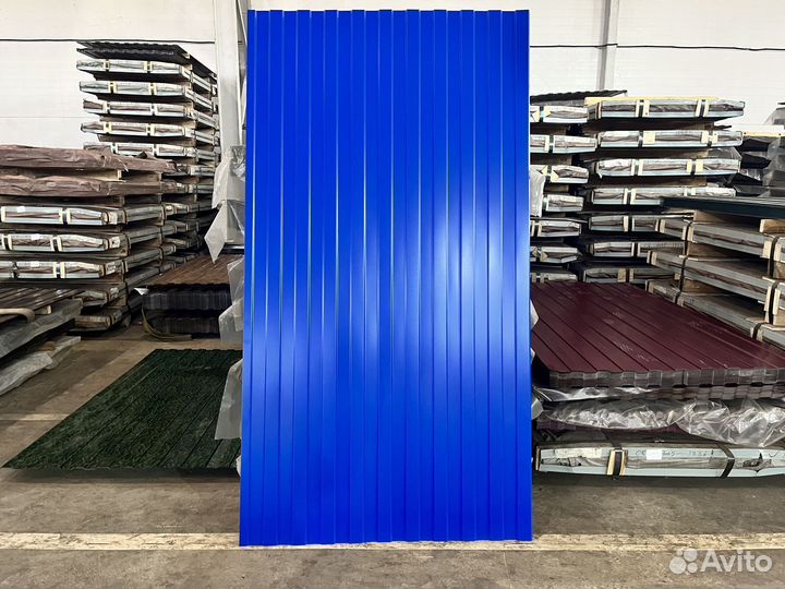 Профнастил синий
