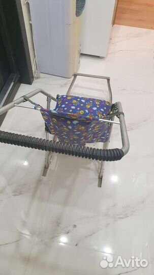 Детские алюминиевые складные санки коляска