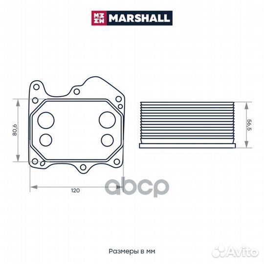 Радиатор масляный Citroen Jumper II 06, Ford T