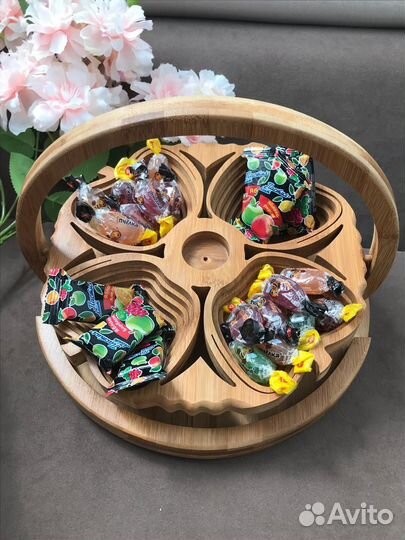 Менажница из дерева Полезная вещь в хозяйстве