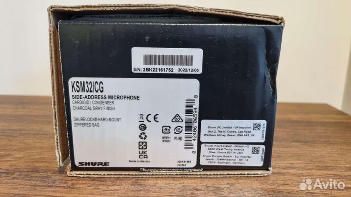 Shure KSM32/CG Side-Address microphone