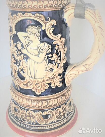 Коллекционная пивная кружка Антикварная