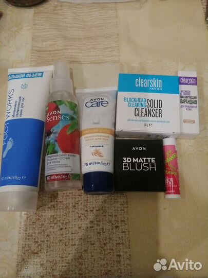 Спрей для тела, румяна, крем эйвон