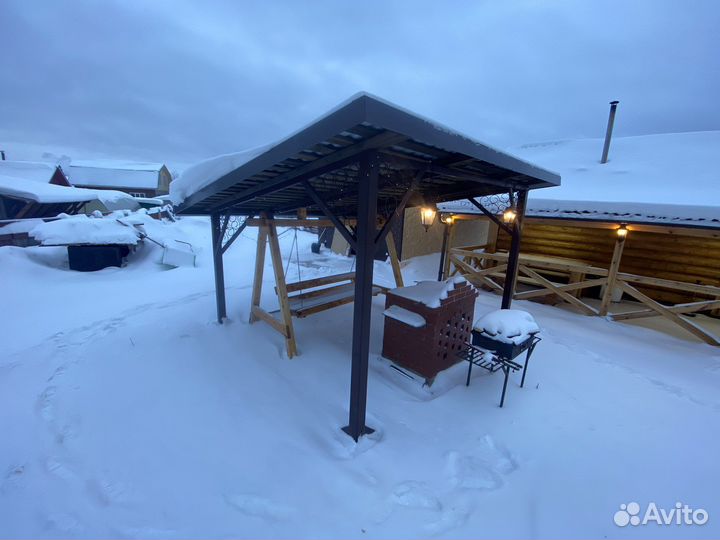 Беседка-качели-навес