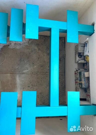 Прямая лестница на металлокаркасе