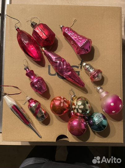 Елочные игрушки стекло