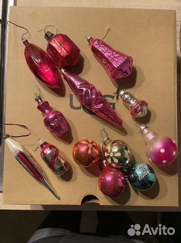 Елочные игрушки стекло