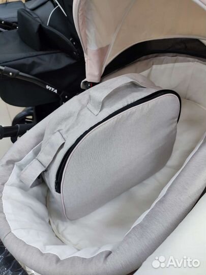 Коляска 3 в 1,свит беби. пудра