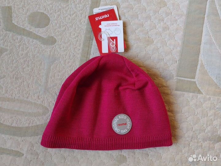 Новая зимняя шапка 52 Reima малиновый девочки