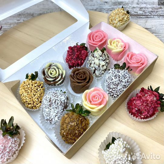 Букет в шоколадной глазури