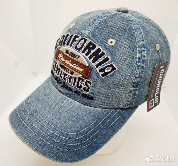 Бейсболка джинсовая новая. Есть большие размеры