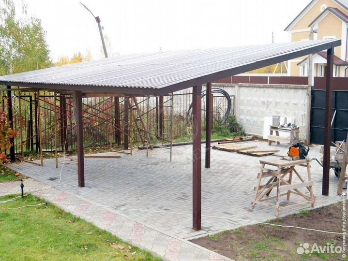 Навес металлический