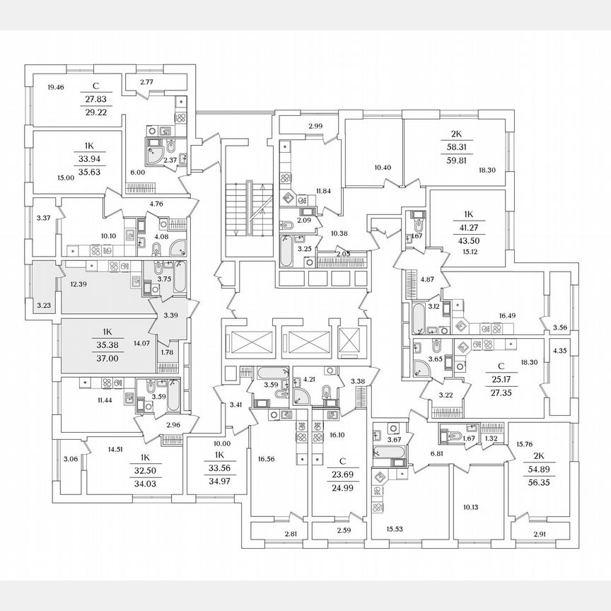 1-к. квартира, 37 м², 11/22 эт.