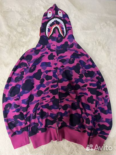 Зип худи bape shark
