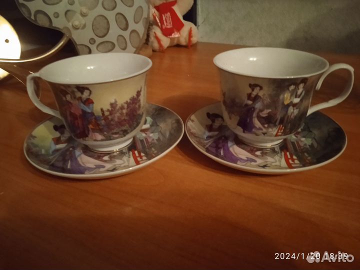 Пара чашка с блюдцем новая