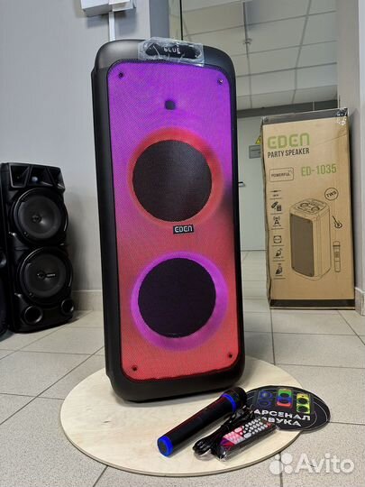 Большая напольная колонка портативная 1400W блютуз