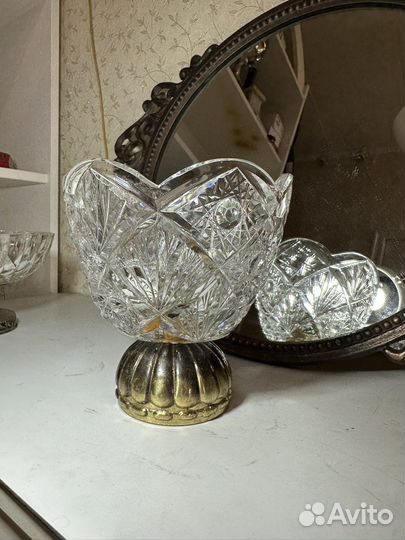 Ваза для конфет конфетница на ножке