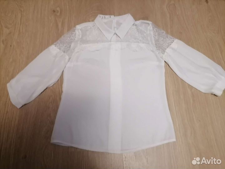 Блузка белая школьная 42-44