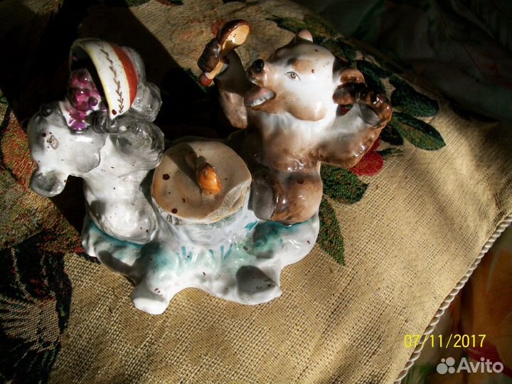 Медведи. Чернильница. лфз. СССР