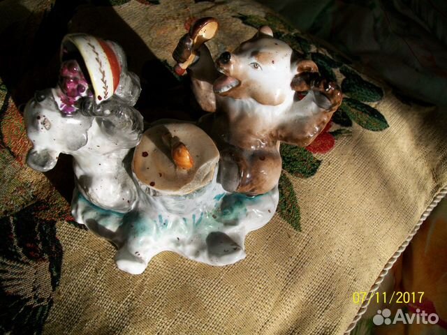 Медведи. Чернильница. лфз. СССР