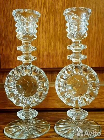 Хрусталь графин h25 см, пепельница, подсвечник