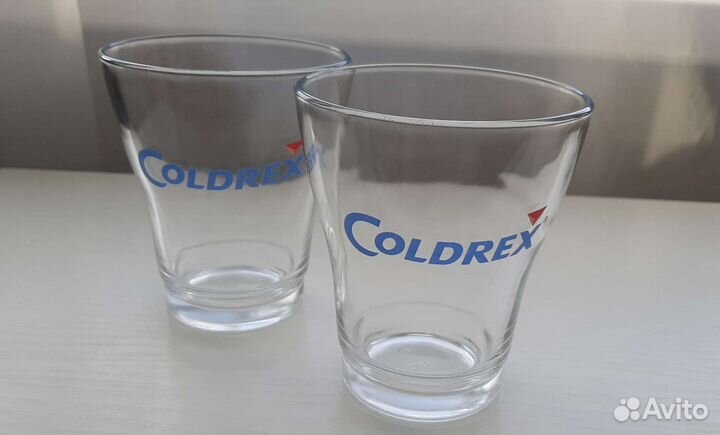Стаканы 2 штуки, стекло, бу