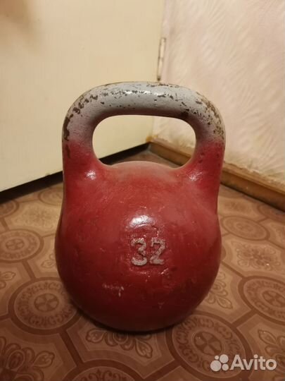 Гиря 32 кг СССР