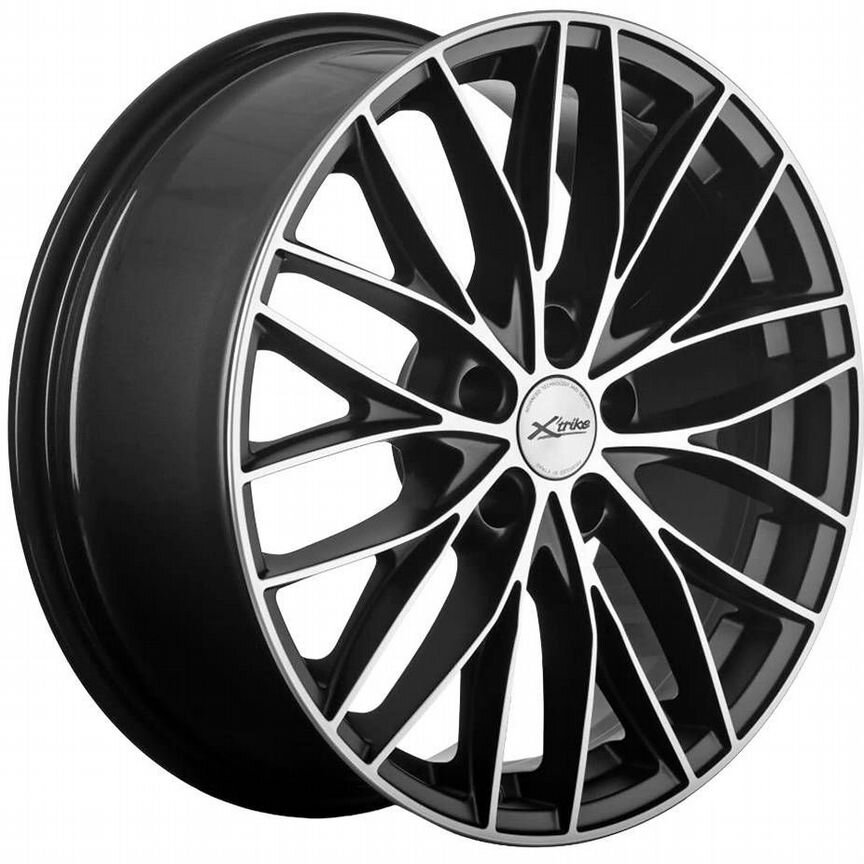 Диски X'trike X-130 7.5x18 5x108 ET33 D60.1 BKM/FP