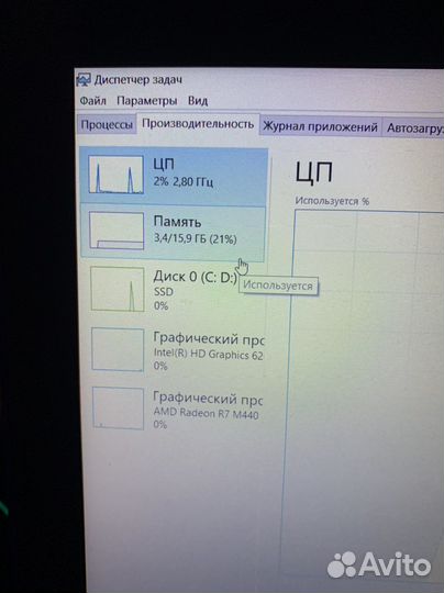 Dell 15.6” Intel core i5 7200U/4 gb video