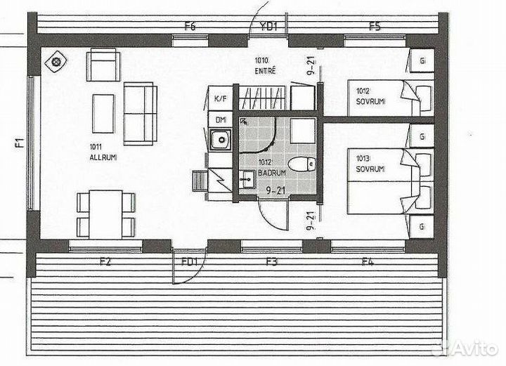 Дом каркасный 40м2
