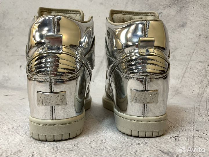 Nike wmns Dunk Sky Hi Liquid Silver