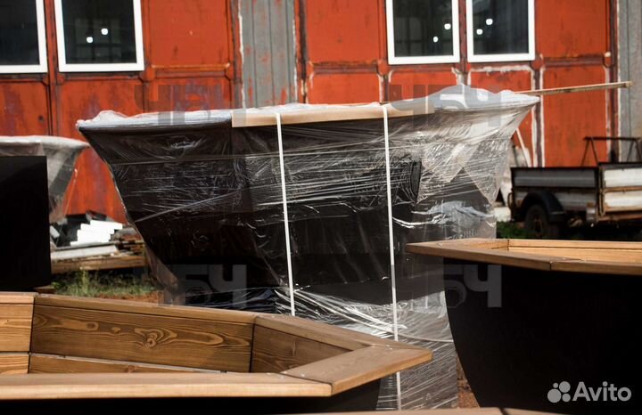 Банный чан на дровах. Купель