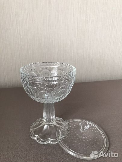 Ваза конфетница с крышкой Фортьюст IKEA