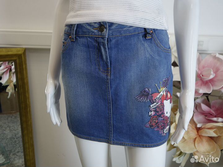 Hello kitty Victoria Couture джинсовая юбка новая
