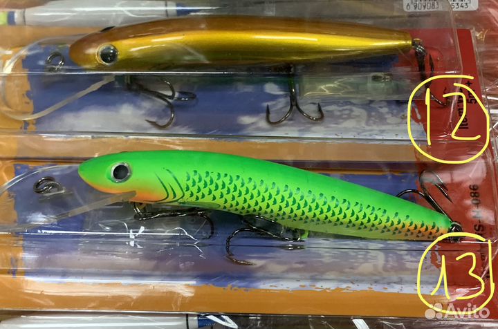 Воблеры Halco Sorcerer 125 DD (3 и 5 метров )